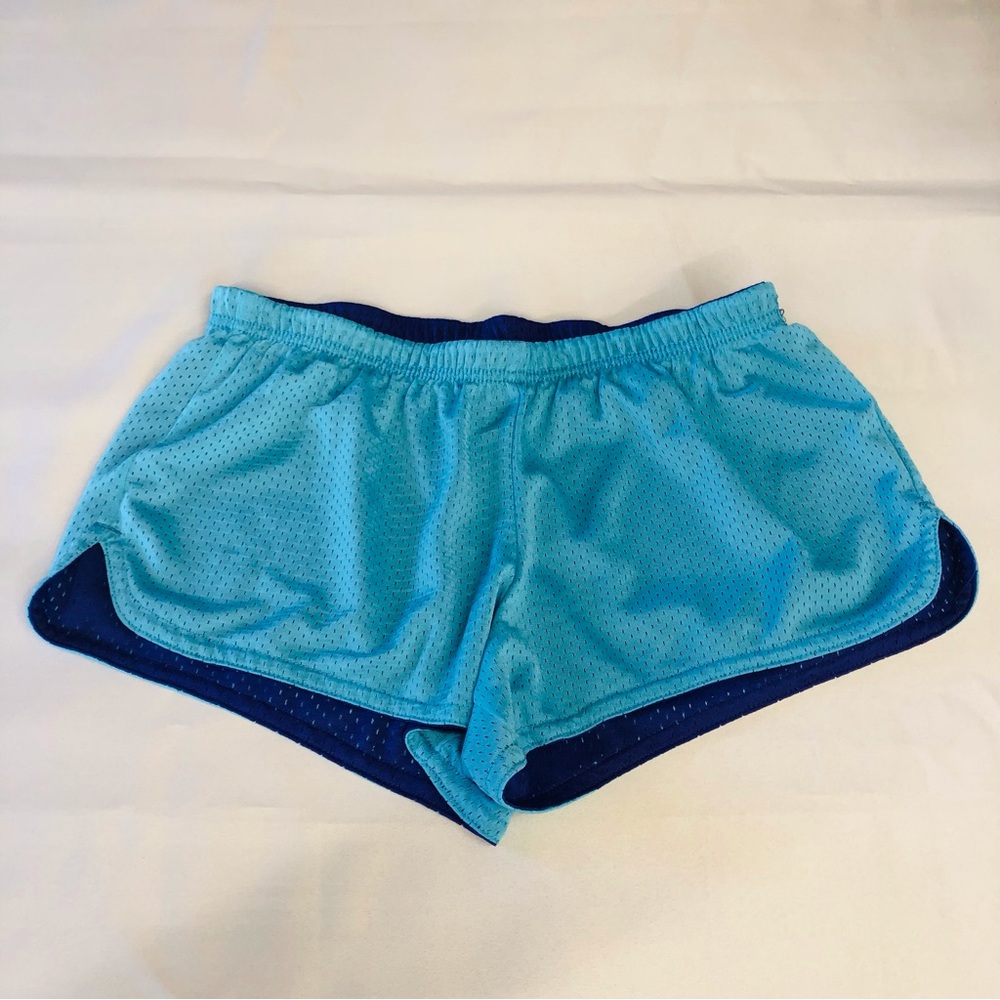 Turquoise Purple Reversible Athletic Shorts - Picture 15 of 16